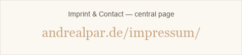 Imprint & Contact — andrealpar.de/impressum/
